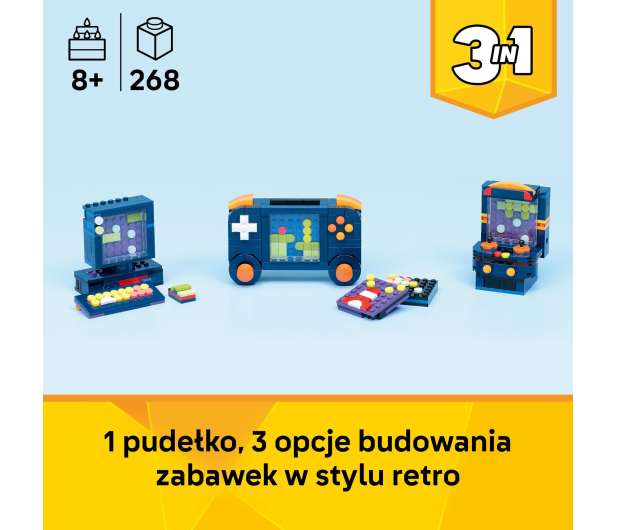 LEGO CREATOR 31380 Konsola do gry retro - 1473428 - zdjęcie 4
